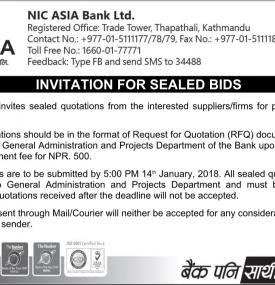Invitation for Sealed Bids