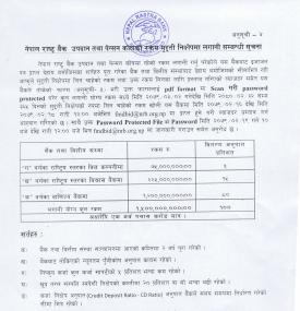 उपदान तथा पेन्सन कोषको रकम मुद्दती निक्षेपमा लगानी सम्बन्धि सूचना