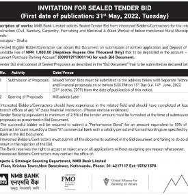 Invitation for Sealed Tender Bid