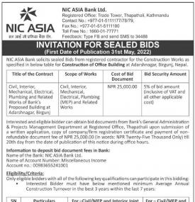 Invitation for Sealed Bids