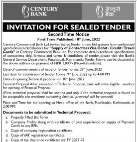 Invitation for Sealed Tender