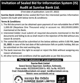 Invitation For Sealed Bids