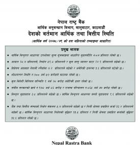 दश महिनाको तथ्याङ्कमा आधारित देशको वर्तमान आर्थिक तथा वित्तीय स्थितिबारे राष्ट्र बैंकको सूचना