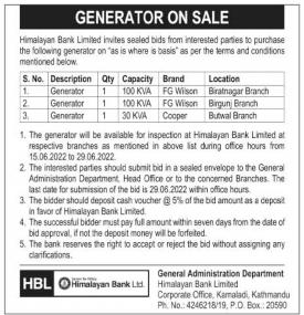 Generator on Sale