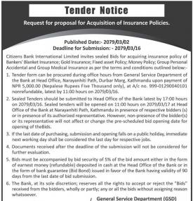 Tender Notice