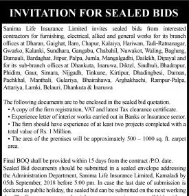 Invitation for Sealed Bids