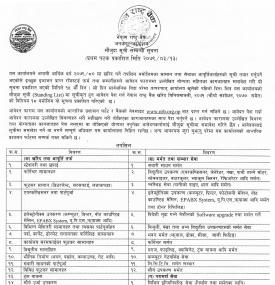 नेपाल राष्ट्र बैंक जनकपुर कार्यालयकाे आ.व. २०७९/८० काे लागि माैजुदा सूचीमा दर्ता गराउने बारेकाे सूचन