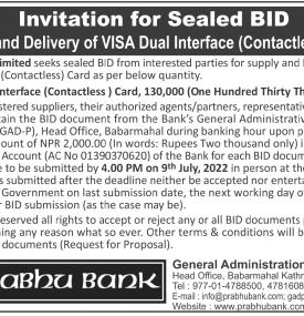 Invitation for Sealed Bids