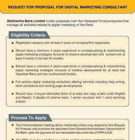 Request for proposal for digital marketing consultant