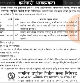 कर्मचारी आवश्यकता- Job Vacancy