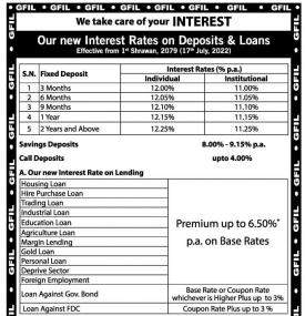 Goodwill New Interest Rates Notice