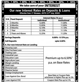 Goodwill New Interest Rates Notice