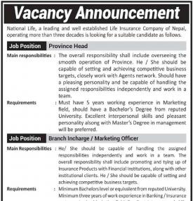 Vacancy Announcement