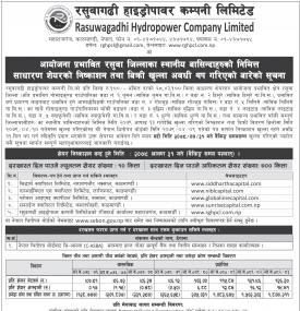 रसुवागढी हाइड्रोपावरको आइपीओ भर्ने समय पुनः थपबारे सूचना