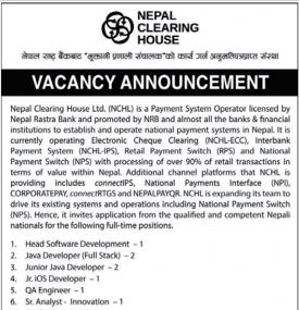 Vacancy Announcement 