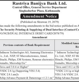 Amendment Notice