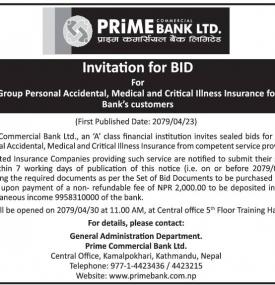 Invitation for Bids