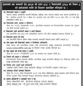 Notice About Right to Information 