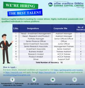 Vacancy Announcement