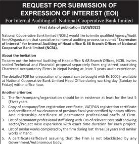 Request for Submission of Expression of Interest
