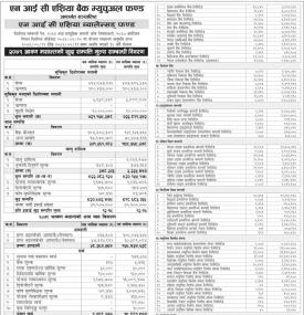 NIC Asia Capital has published 'NIC Asia Balanced Fund' Net Assets Value  up to Shrawan, 2079