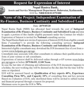 Request for Expression of Interest