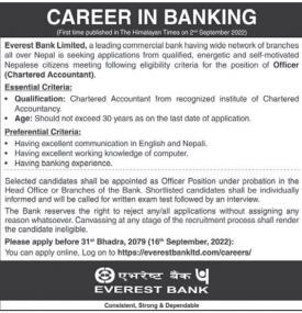Banking Career Opportunity