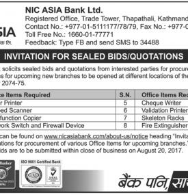 Invitation for Sealed Bids