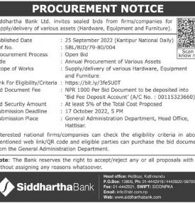 Procurement Notice