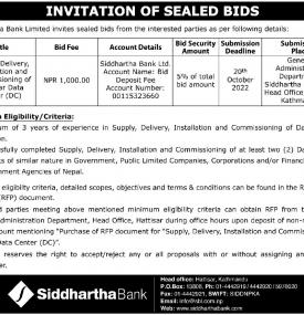 Invitation for Bids