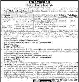 Invitation for Bids