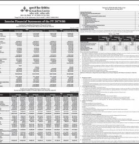 कुमारी बैंकको खुद नाफा १ अर्ब १४ लाख रुपैयाँ - 1st Quarterly Report -