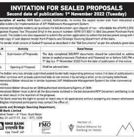 Invitation for Sealed Proposal