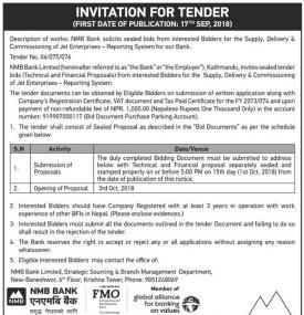 Invitation for Tender