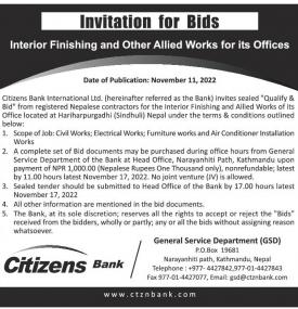 Invitation for Bids