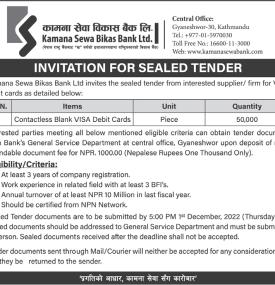 Invitation for Sealed Bids