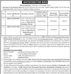 Invitation for Bids