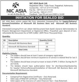 Invitation for Sealed Bids