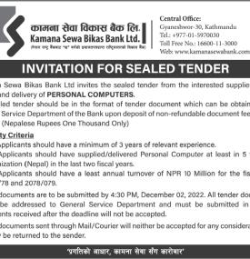 Invitation for Sealed Tender