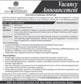 Vacancy Announcement