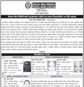 बैंकको सुरक्षणमा रहेको घरजग्गा लिलामीको सूचना