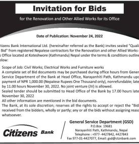Invitation for Bids