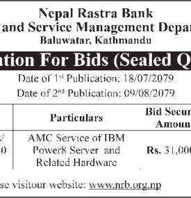 Notice Regarding Re-Invitation for Bids