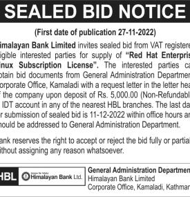 Sealed Bid Notice