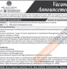 Vacancy Announcement