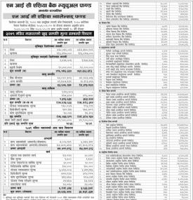 NIC Asia Capital has published (NIC Asia Balanced Fund) Net Assets Value (NAV) till Mangsir, 2079.