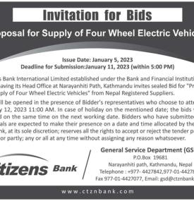 Invitation for Bids Notice