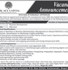 Vacancy Announcement