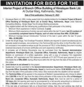 Invitation for Bids