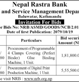 Invitation for Bids